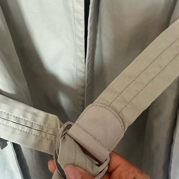 RUDSAK Women's Vintage Rare Sea Moss Green Trench Coat | M - Picture 6 of 14